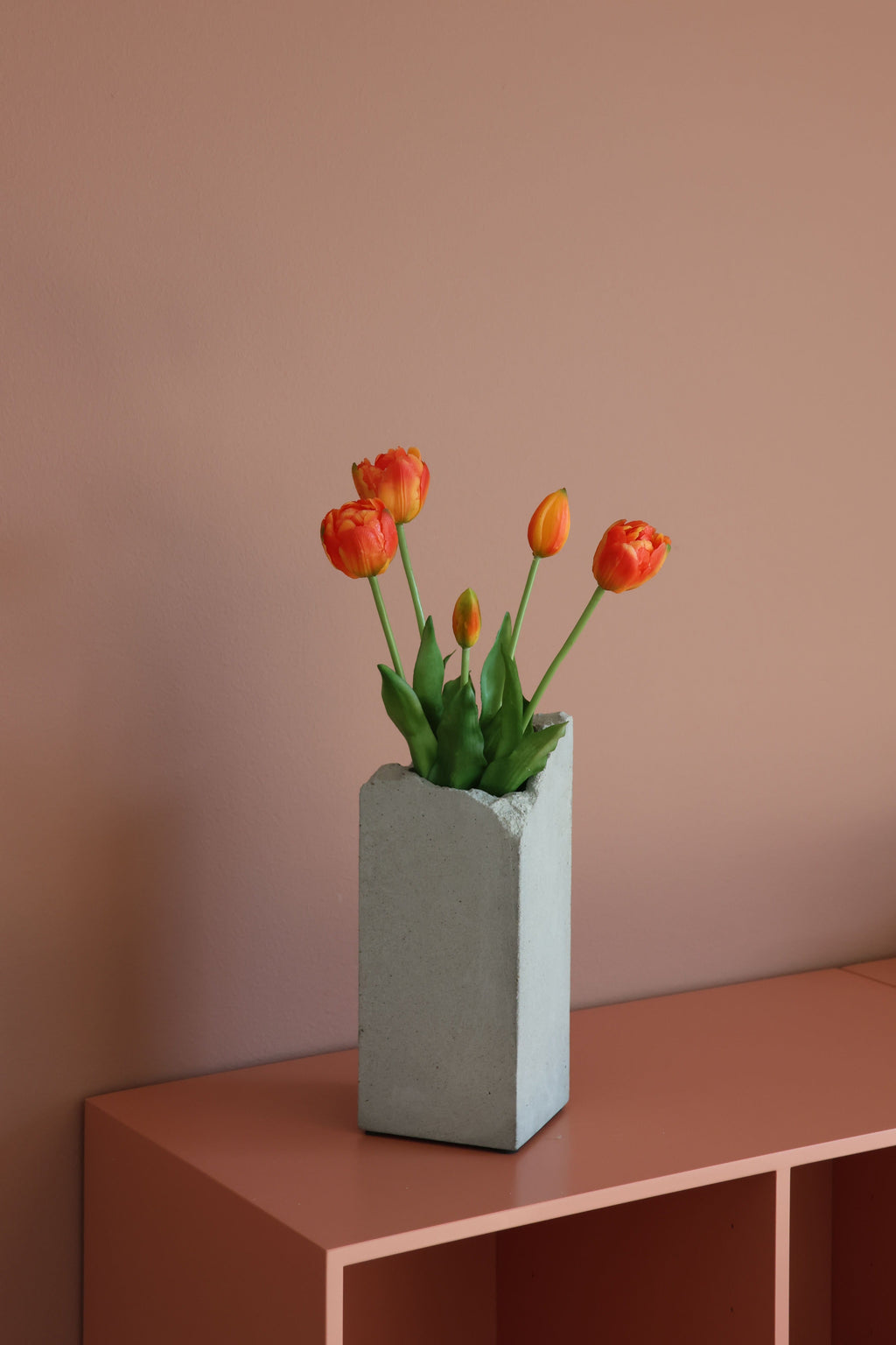 Dobbelt tulipan orange